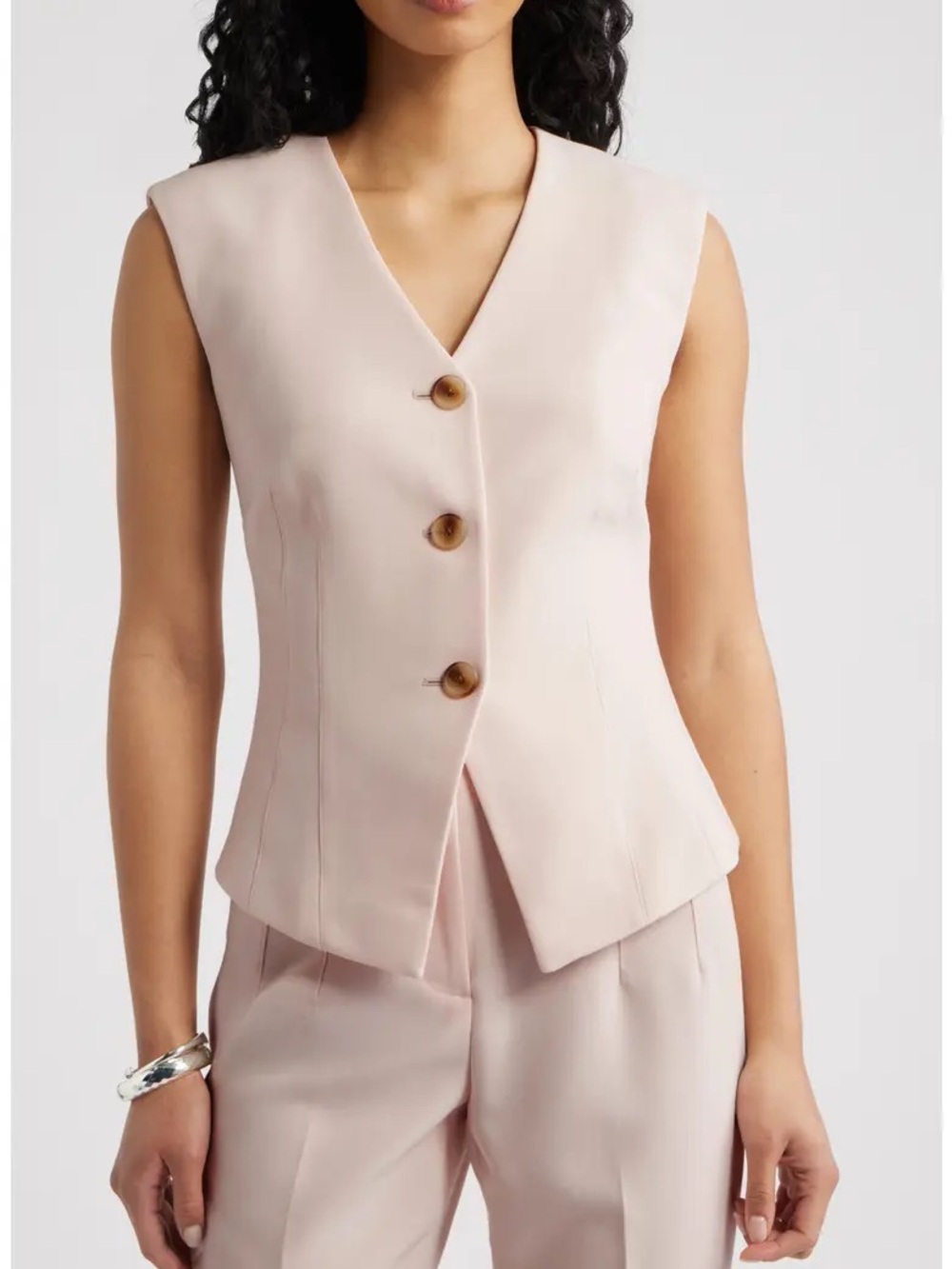 Open Edit Icon Twill Darted Waistcoat 🩷